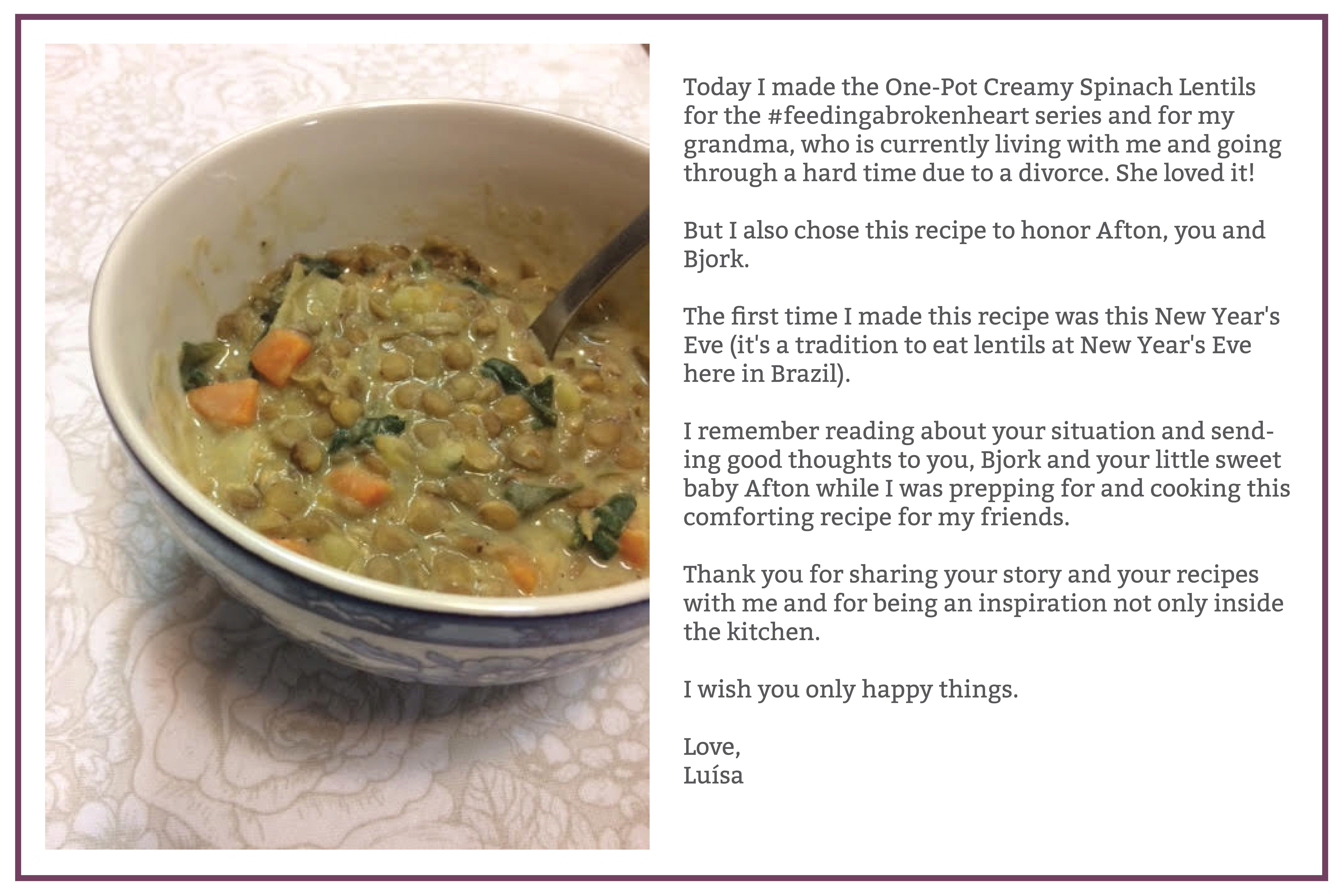 Story from reader Luisa.