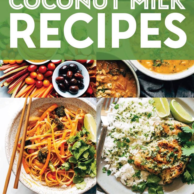 Collage of recipes that use coconut milk
